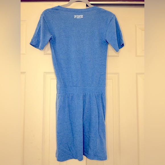 PINK Victoria's Secret Swim Cover Up Vneck Dress -Size Extra Small-Blue-Like NEW - Picture 2 of 5